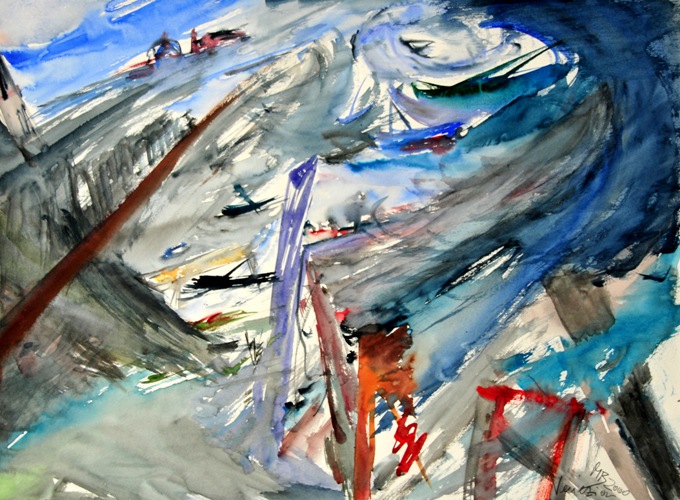Venezia, Aquarell, 40 x 55