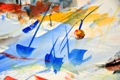 Hommage an Srečko Kosovel V, Aquarell 70 x 100, Detail