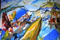 Poesia Venezia IV, Gouache auf
          Leinwand, 80x100cm